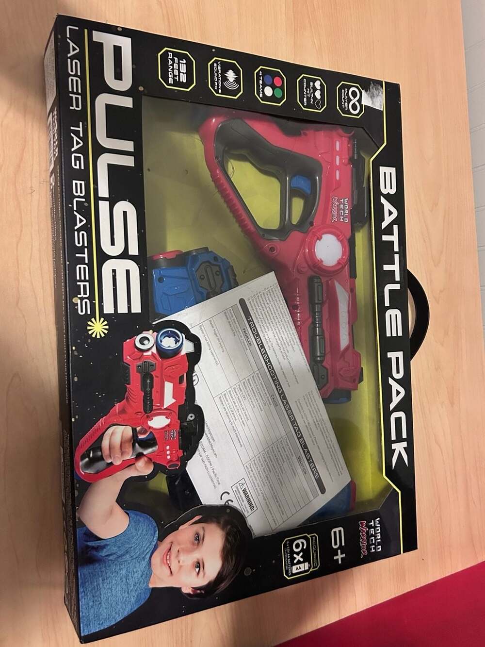World Tech Warrior Pulse Laser Tag Blasters Battle Pack